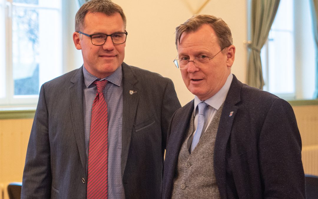 Ministerpräsident Ramelow in Neudietendorf