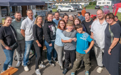 Sonniges Herbstwetter zum Schlachtfest